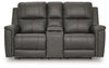 Bleckley Power Reclining Loveseat with Console - Anchor