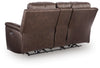Bleckley Power Reclining Loveseat with Console - Espresso