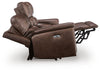 Bleckley Power Reclining Loveseat with Console - Espresso