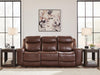 Bexhurst Power Reclining Sofa - Mahogany