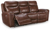 Bexhurst Power Reclining Sofa - Mahogany