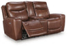 Bexhurst Power Reclining Loveseat with Console