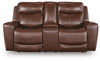 Bexhurst Power Reclining Loveseat with Console