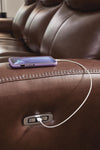 Bexhurst Power Reclining Sofa - Mahogany