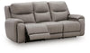Real Moments Power Reclining Sofa with Audio Seating