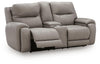 Real Moments Power Reclining Loveseat with Audio Seating