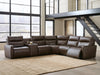 ModZ 6-Piece Power Reclining Sectional with Audio Console - Chocolate (U14000S5)
