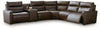 ModZ 6-Piece Power Reclining Sectional with Audio Console - Chocolate (U14000S5)