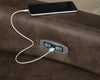ModZ 6-Piece Power Reclining Sectional with Audio Console - Chocolate (U14000S5)