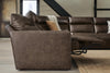 ModZ 5-Piece Power Reclining Sectional - Chocolate