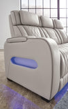 Boyington Power Reclining Loveseat with Console - Gray