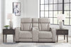 Boyington Power Reclining Loveseat with Console - Gray