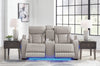 Boyington Power Reclining Loveseat with Console - Gray