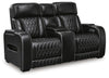 Boyington Power Reclining Loveseat with Console - Black