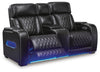 Boyington Power Reclining Loveseat with Console - Black