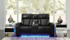 Boyington Power Reclining Loveseat with Console - Black