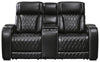 Boyington Power Reclining Loveseat with Console - Black