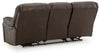 Leesworth Power Reclining Sofa - Dark Brown