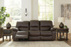 Leesworth Power Reclining Sofa - Dark Brown