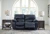 Leesworth Power Reclining Loveseat - Ocean