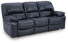Leesworth Power Reclining Sofa - Ocean