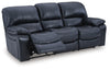 Leesworth Power Reclining Sofa - Ocean