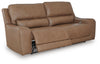 DeepWakes Power Reclining Sofa - Caramel