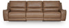 DeepWakes 3-Piece Power Reclining Sectional - Caramel (PCU62606S1)