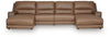 DeepWakes 4-Piece Power Reclining Sectional with Chaise - Caramel