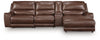 DeepWakes 4-Piece Reclining Sectional with Chaise and Storage Console - Canyon (PCU62607S26)