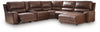 DeepWakes 6-Piece Power Reclining Sectional with Chaise - Canyon