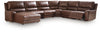 DeepWakes 6-Piece Reclining Sectional with Chaise - Canyon (PCU62607S32)