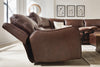 DeepWakes 7-Piece Reclining Sectional with Chaise and Storage Consoles - Canyon (PCU62607S30)