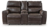 Crossplex Power Reclining Loveseat with Console