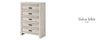 Nightstand, 2-Drawers Valorie White