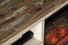 Willowton 64" TV Stand with Electric Fireplace - Whitewash (W267W8)