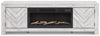 Cayboni 71" TV Stand with Electric Fireplace - Whitewash