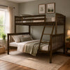 Claire Bunk Bed — Twin / Full / Rustic Walnut