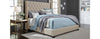King Complete Upholstered Bed Warren Beige