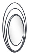 Luna - Round Mirror - Black