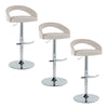 Grotto - Upholstered Adjustable Barstool - Chrome Metal Base