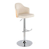 Ahoy - Adjustable Barstool With With Rounded T Footrest (Set of 2)