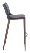 Ace Barstool Dark Gray & Walnut — Set of 2