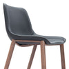 Magnus Barstool Black & Walnut — Set of 2