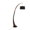 Noah - Floor Lamp - Walnut Wood Frame And Marble Base
