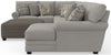 Livingston - Sectional With Comfort Coil Seating, 40" Cocktail Ottoman And Accent Pillows Included