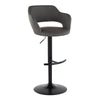 Margarite - Adjustable Barstool With Swivel - Black Metal (Set of 2)