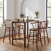 Stenger Barstool Walnut — Set of 2