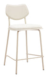 Zeal Counter Stool Light Gray & Beige — Set of 4
