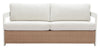 Gelo - Outdoor Sofa - White & Brown
